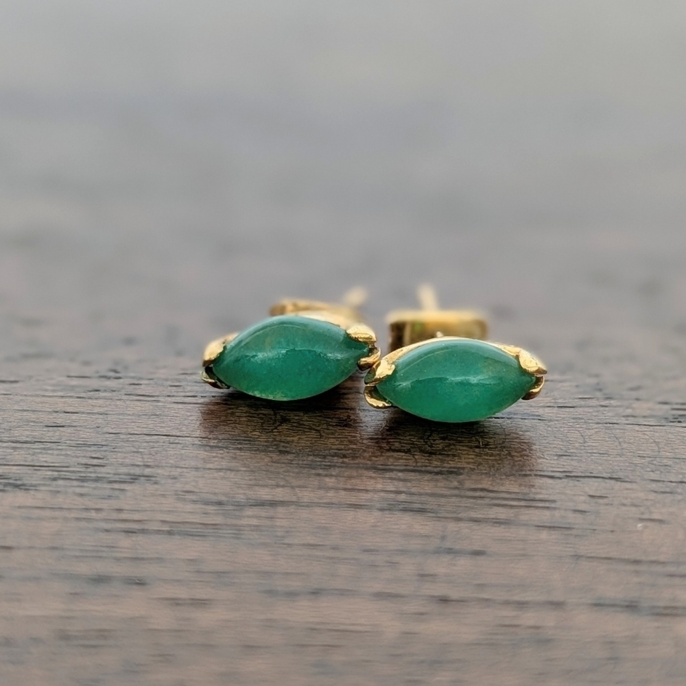 Vintage jade earrings
